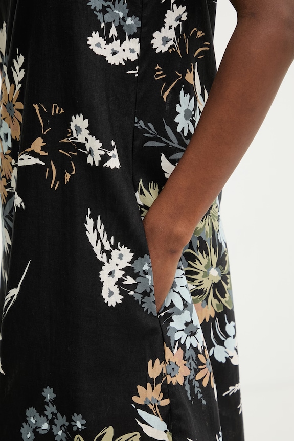 Marella šaty se lnem Emme by Marella 2615221382200 černá