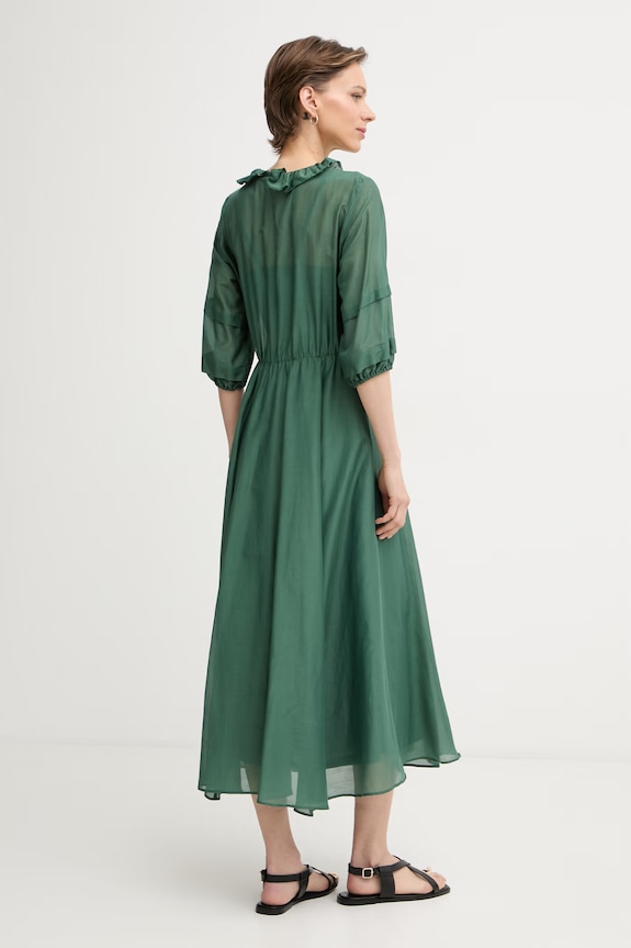 Îmbrăcăminte iBlues rochie de vară cu amestec de mătase RADENTE 2617221112200 verde