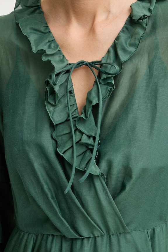 iBlues rochie de vară cu amestec de mătase RADENTE 2617221112200 verde