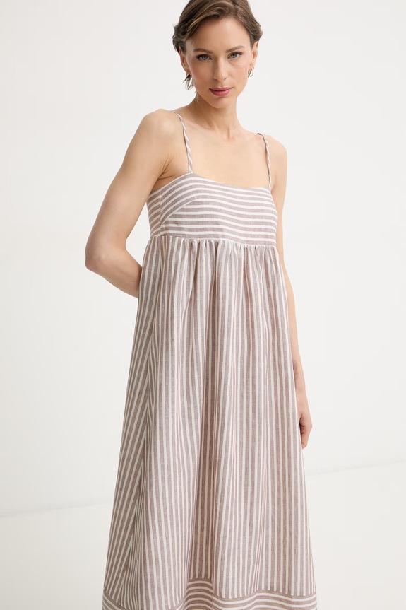 iBlues rochie de vară din in ORDINE bej 2617221142200