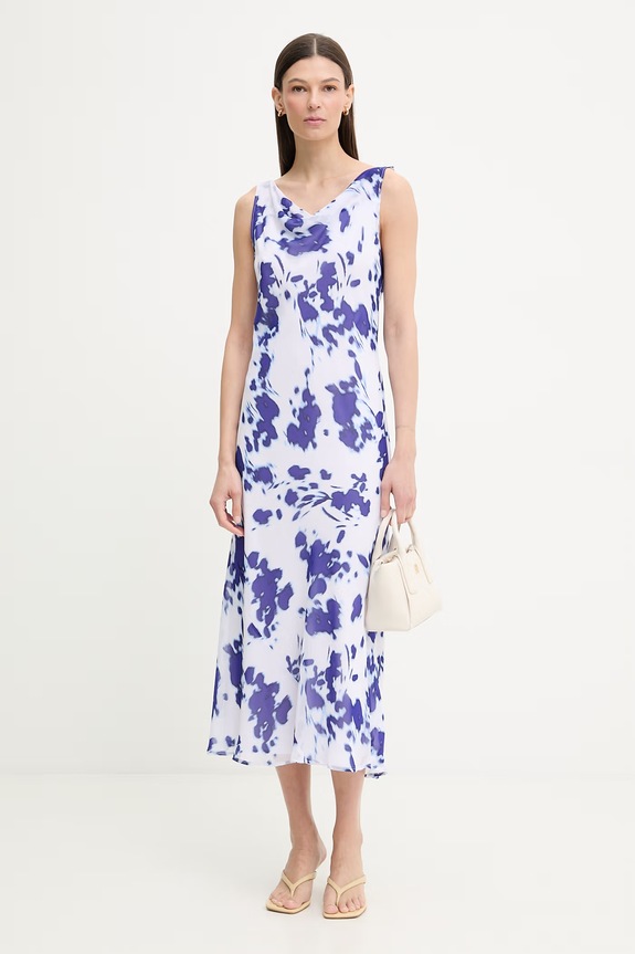 Calvin Klein rochie LV044F029G albastru SS26