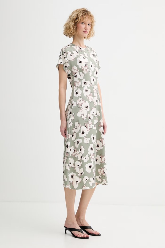 Calvin Klein rochie LV044F038G verde SS26