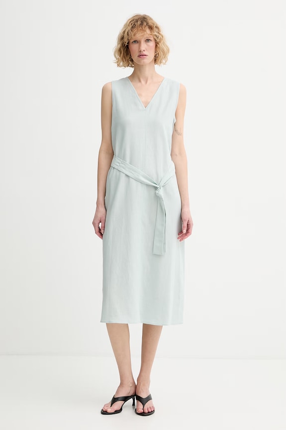 Calvin Klein rochie de vară cu in verde LV044F040G