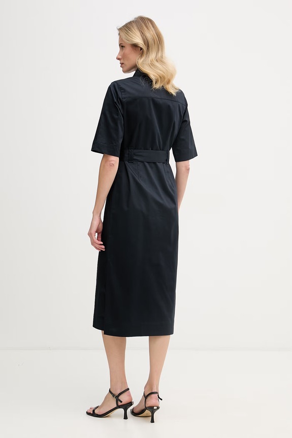 Îmbrăcăminte Barbour rochie din bumbac Sloane LDR0981 bleumarin