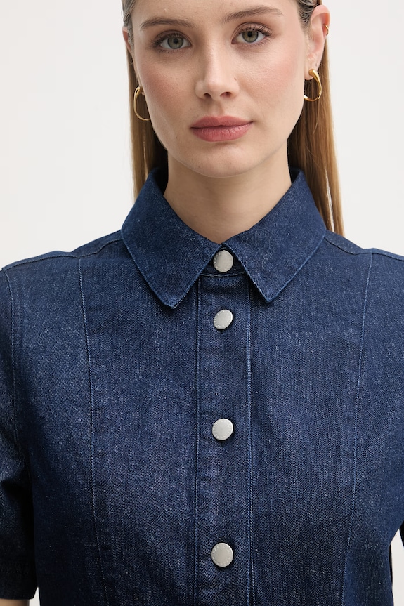 Barbour sukienka jeansowa Maia granatowy LDR0987