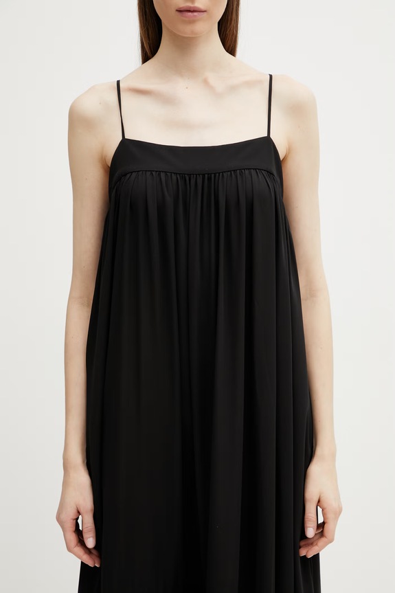 Rotate dress plain black 115965100