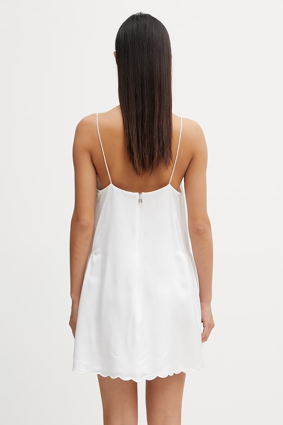 Clothing Rotate plain viscose dress 115514400 white