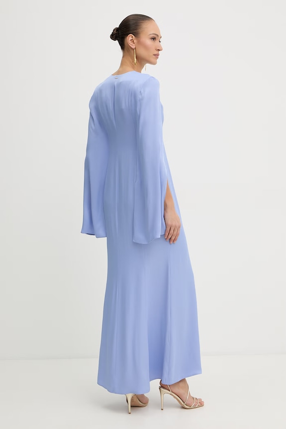 Ruházat Twinset viszkóz ruha 261TP2370 kék