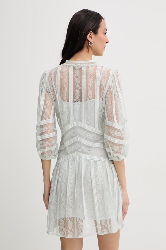 Odzież Twinset sukienka koronkowa 261TP2543 zielony