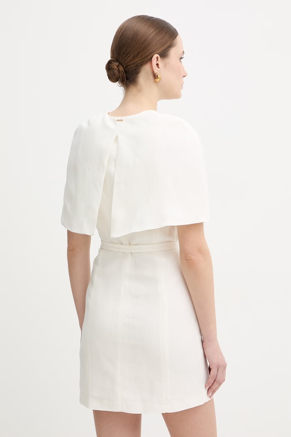 Odjeća Haljina s dodatkom lana Twinset 261TP2451 bež