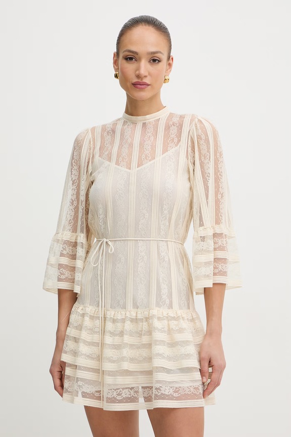 Twinset rochie babydoll bej 261TP2544