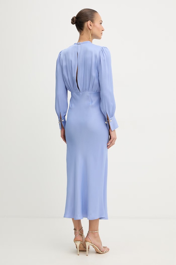 Ruházat Twinset ruha viszkóz 261TP2761 kék