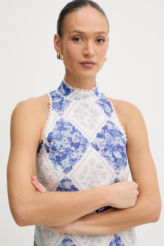 Twinset sukienka niebieski 261TP213B