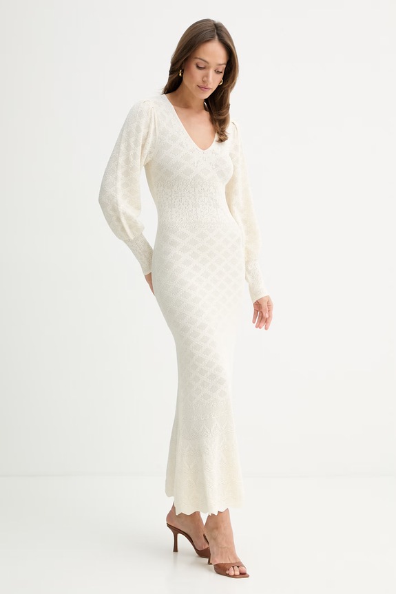 Obleka Twinset 261TP3260 bež SS26