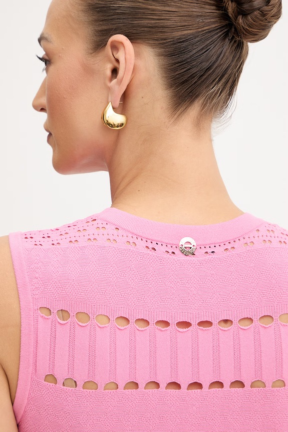 Φόρεμα Twinset 261AP3080 ροζ