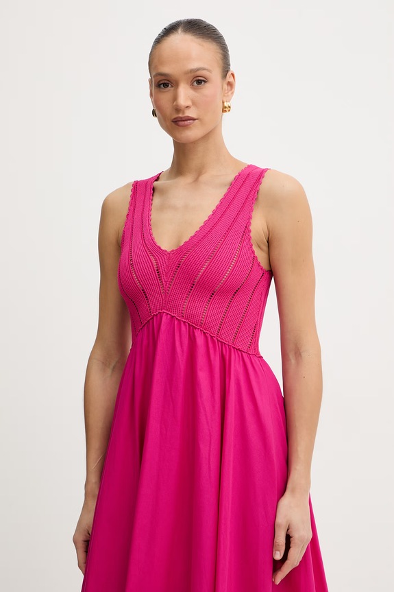 Twinset sukienka różowy 261LB3EDD