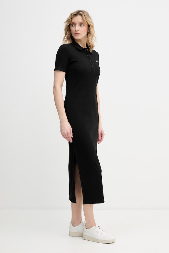 Lacoste sukienka EF9622 czarny SS26