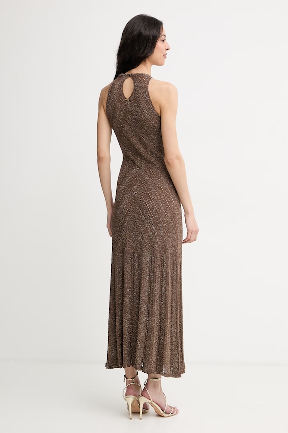 Îmbrăcăminte Twinset rochie de vară cu in 261TT3213 maro
