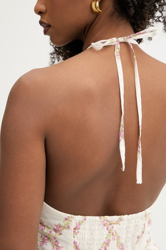 Twinset halter haljina s pamukom 261TT2611 bež