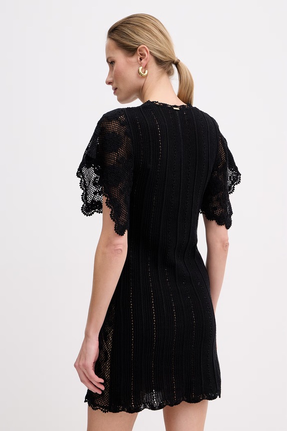 Ruházat Twinset ruha pamut 261TT3160 fekete