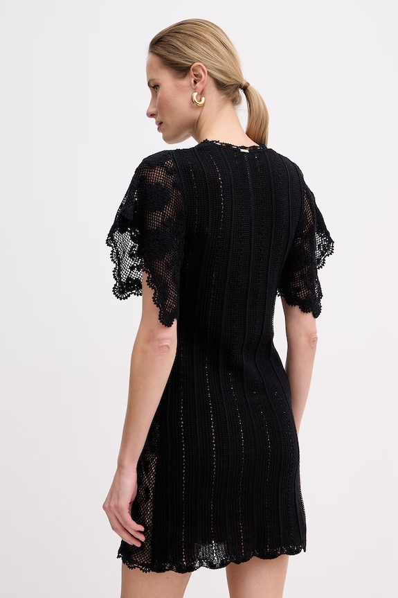 Ruházat Twinset ruha pamut 261TT3160 fekete