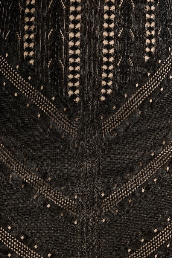 Twinset svetrové šaty s viskózou 261TT3134 čierna