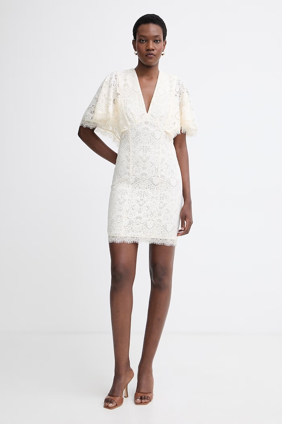 Twinset šaty čipkované 261TT2311 béžová SS26