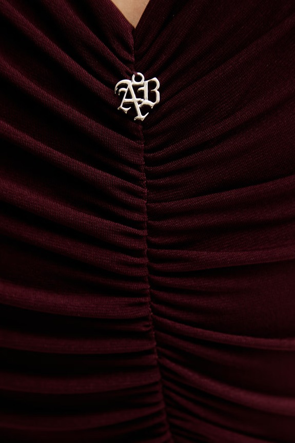 Aniye By rochie 185140 burgundia