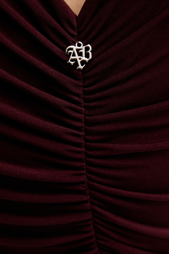 Aniye By rochie 185140 burgundia