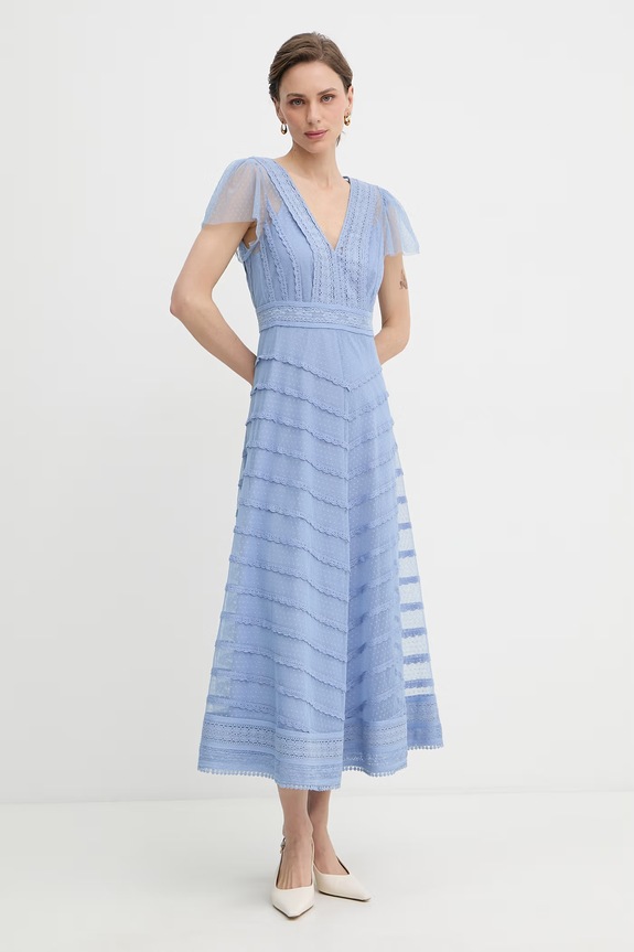 Luisa Spagnoli vestito in cotone Prontezza blu 542922