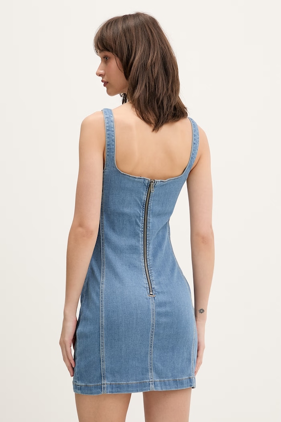 Ρούχα Guess Jeans Φόρεμα με lyocell W6GK00.D7045 μπλε