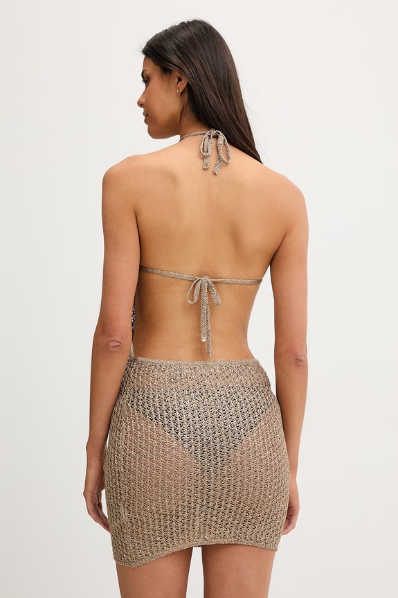 Abbigliamento Guess vestito da spiaggia da donna EGLE E6GK05.Z5402 beige