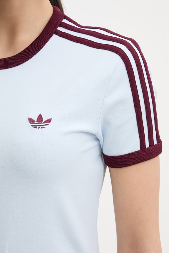 adidas Originals rochie de vară de bumbac KD3694 albastru