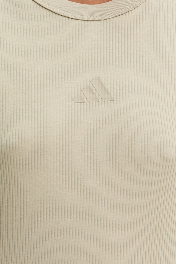 adidas sukienka z bawełną KD6586 zielony