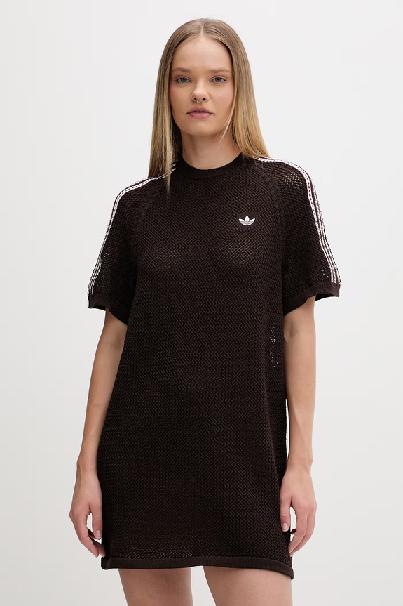 adidas Originals Καλοκαιρινό Φόρεμα Διάτρητο καφέ KE0203
