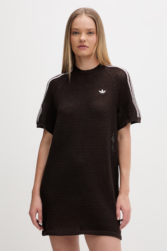 adidas Originals Καλοκαιρινό Φόρεμα Διάτρητο καφέ KE0203