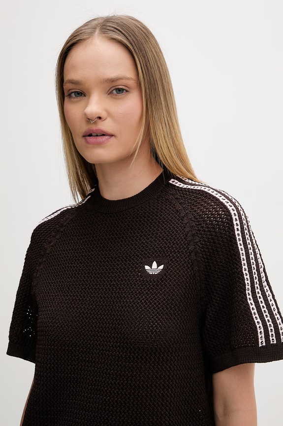 adidas Originals Καλοκαιρινό Φόρεμα Διάτρητο καφέ KE0203