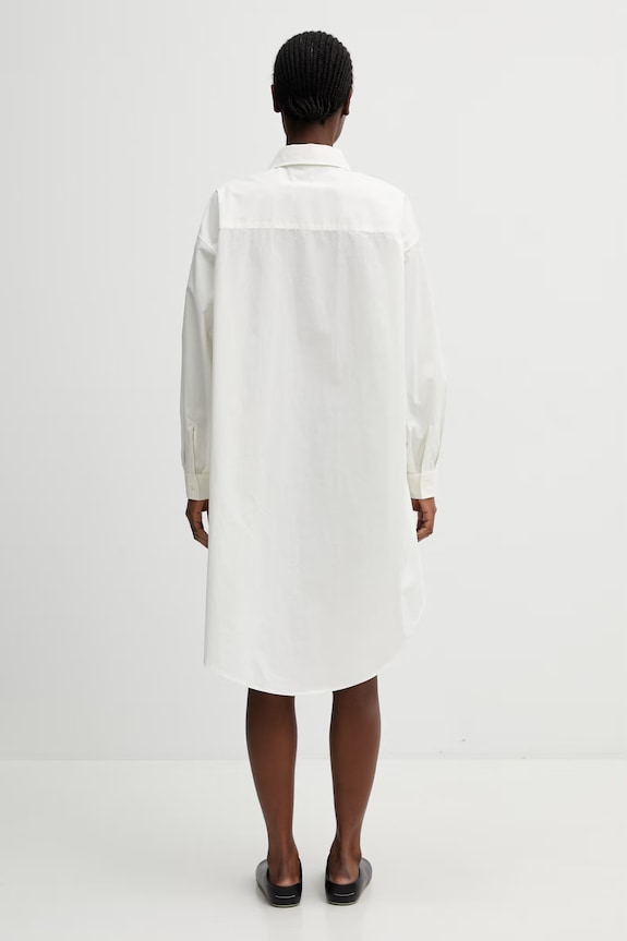 Îmbrăcăminte MM6 Maison Margiela Rochie tip cămașă bumbac S52CT0797.M35256.101 bej