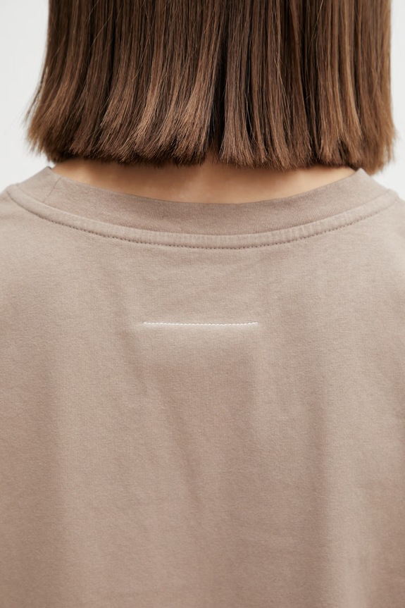 MM6 Maison Margiela sukienka beżowy S52DA0079.M20050.115
