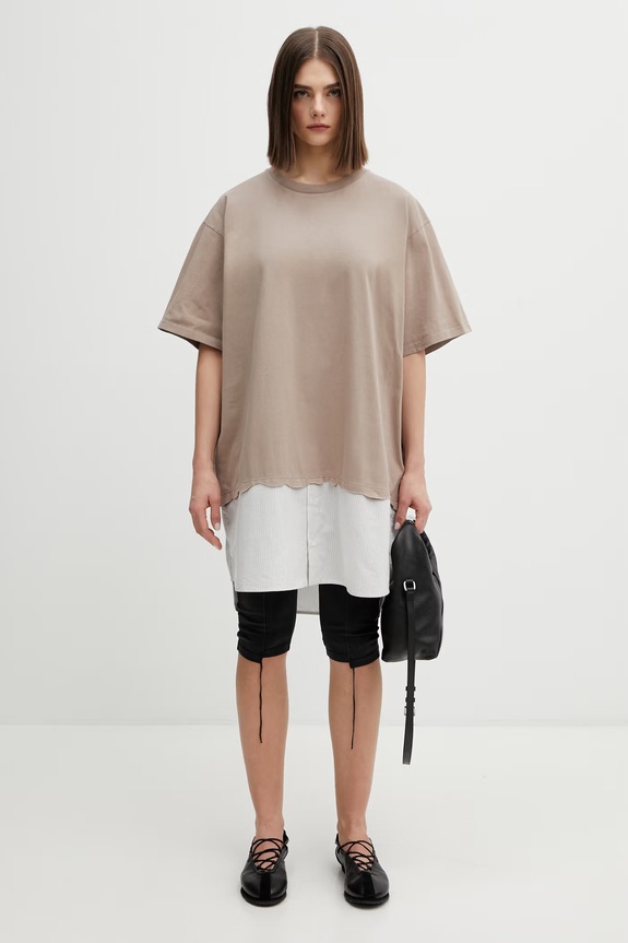 Φόρεμα MM6 Maison Margiela S52DA0079.M20050.115 μπεζ