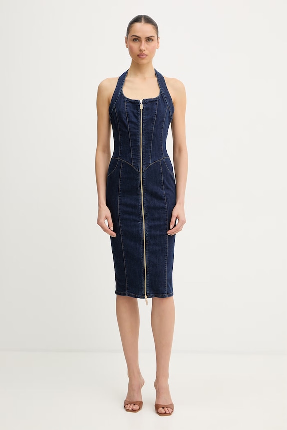 Fracomina rochie jeans FR26SD4005D46093 bleumarin SS26