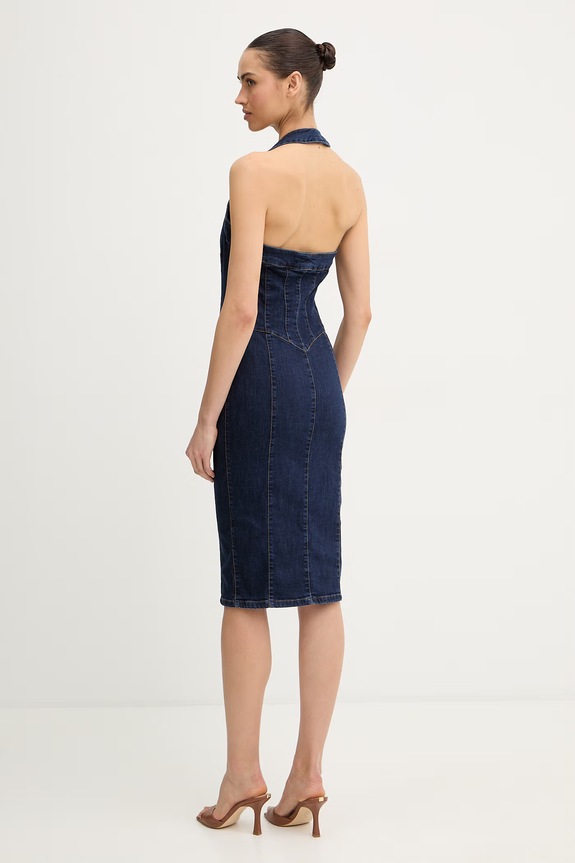 Îmbrăcăminte Fracomina rochie jeans FR26SD4005D46093 bleumarin