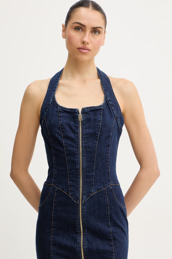 Fracomina rochie jeans bleumarin FR26SD4005D46093