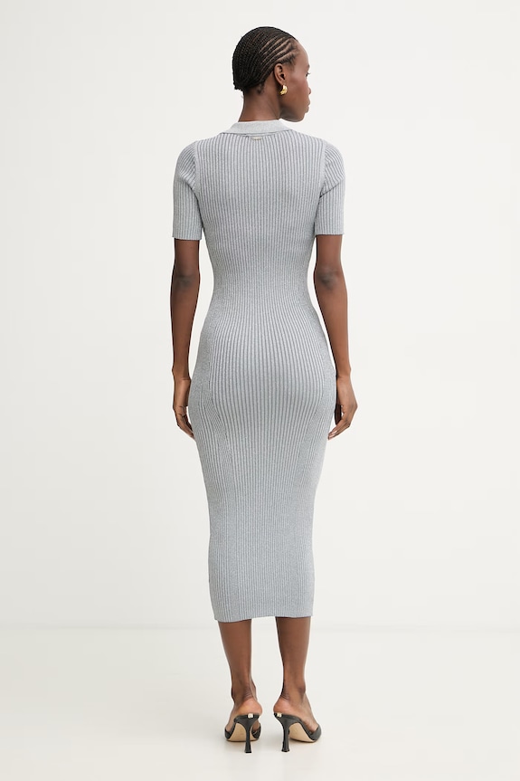 Îmbrăcăminte Fracomina rochie bodycon cu vâscoză FS26SD5001K564Q7 gri