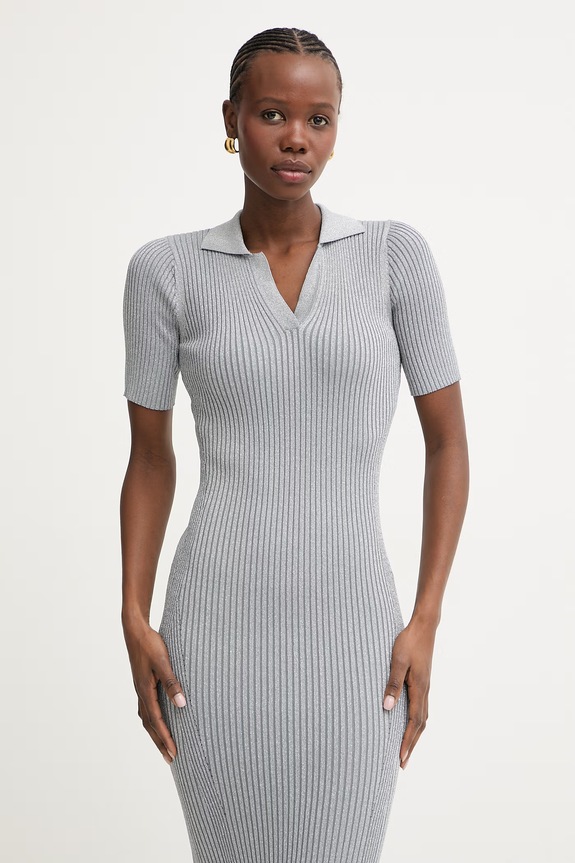 Fracomina rochie bodycon cu vâscoză gri FS26SD5001K564Q7