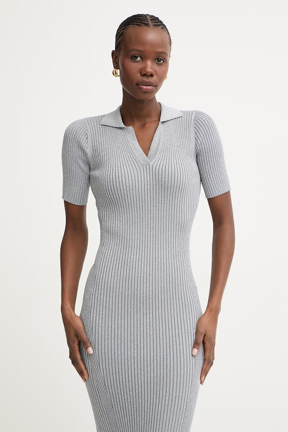 Fracomina rochie bodycon cu vâscoză gri FS26SD5001K564Q7