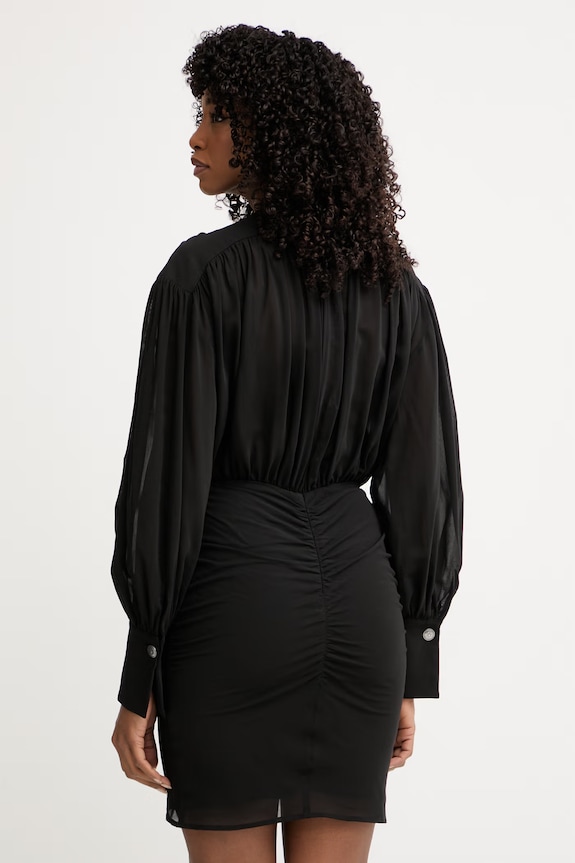 Ρούχα Pinko ντραπέ με βισκόζη 106896.A3B2 μαύρο