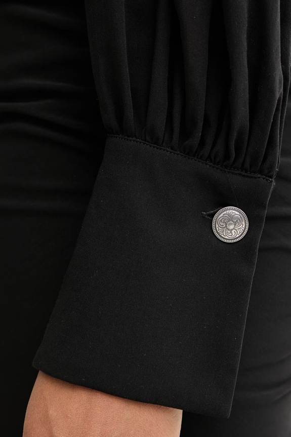 Pinko ντραπέ με βισκόζη 106896.A3B2 μαύρο