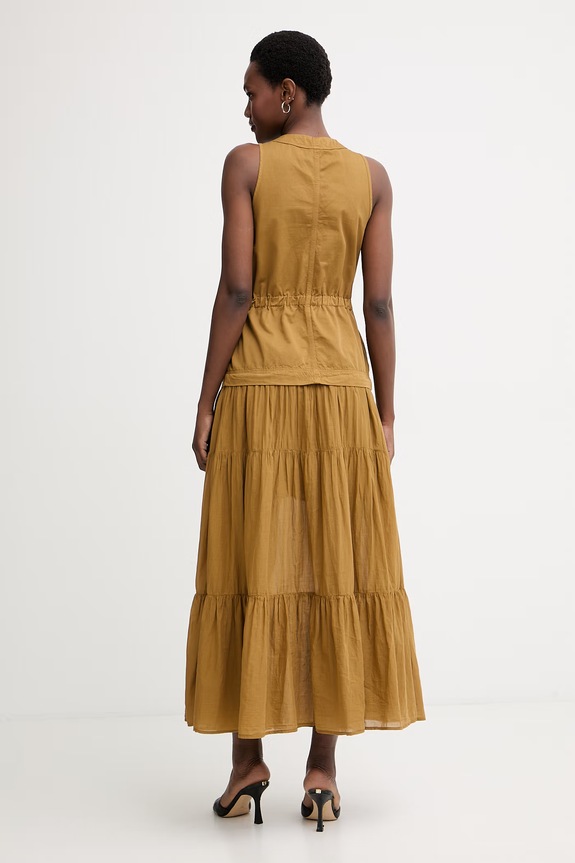 Îmbrăcăminte Pinko rochie de vară din bumbac 106822.A3AX verde