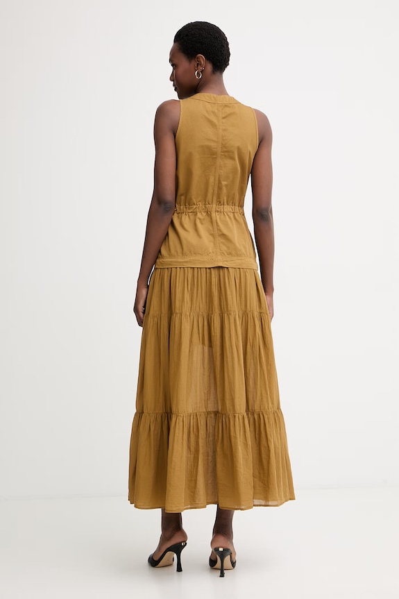 Îmbrăcăminte Pinko rochie de vară din bumbac 106822.A3AX verde